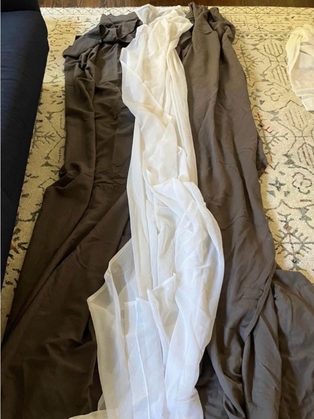 Restoration Hardware Linen Curtain Panels (2) 96”W x 108” L